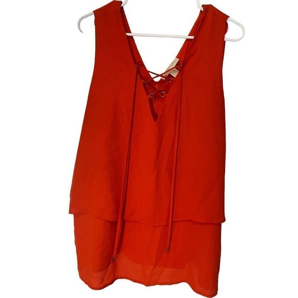 Michael Kors Bekka Tie Detail Tiered Blouse - Picture 6 of 8